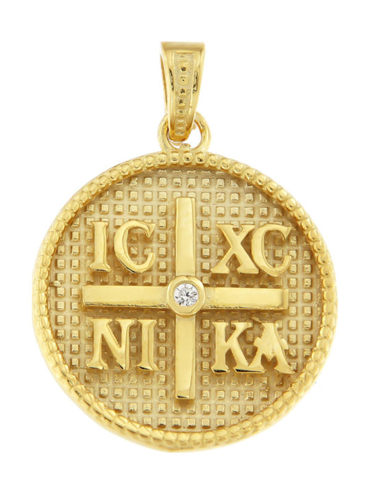 Pendant Constantine Coin Gold 9K Pendant Constantine Coin Gold 9K
