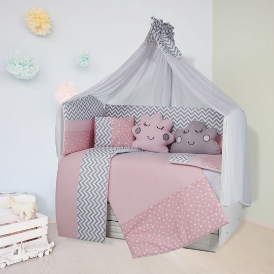 Set Pentru Patut Roz 11buc piese