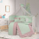 Baby Crib Bedding Set 11pcs Mint