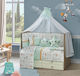 Baby Crib Bedding Set 11pcs Mint