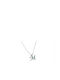 Women's Necklace Silver Monogram m'silver925
