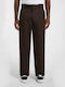 Παντελόνι σε Loose Εφαρμογή Dark Brown