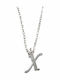 Women's Silver Necklace Monogram 'χ' Silver 925
