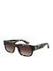 Police Unisex Sunglasses with Brown Tartaruga Plastic Frame and Brown Gradient Lens SPLP24 07MR