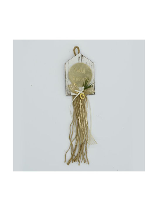 Bellissimo Hanging Lucky Charm made of Wood 8x20cm 1pcs