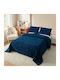Homeone Bettbezug Elektrische Gitarren Einzelbett 160x220cm Blue 2Stück 300 GSMGsm