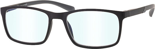 Brilo Men's Reading Glasses +2.50 in Gray color BR555BLA/GREY2.50