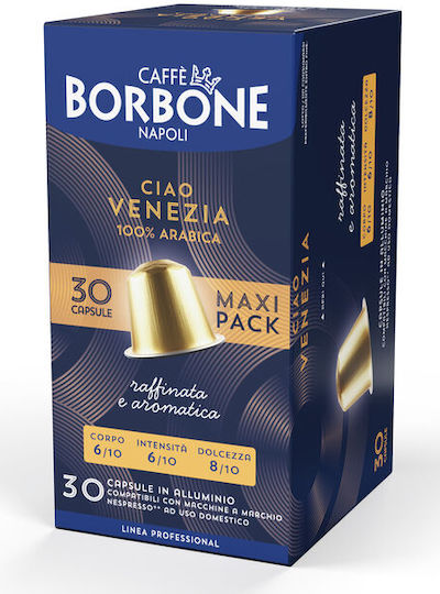 Caffe Borbone Kapseln Espresso Kompatibel mit Maschine Nespresso 30Mützen