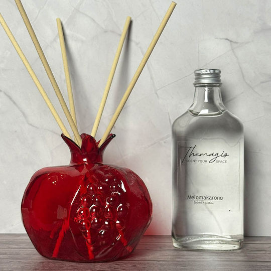 Difuzor Cu Bețișoare De Crăciun Parfum Pentru Casă Formă De Rodie 200ml Melomakarono
