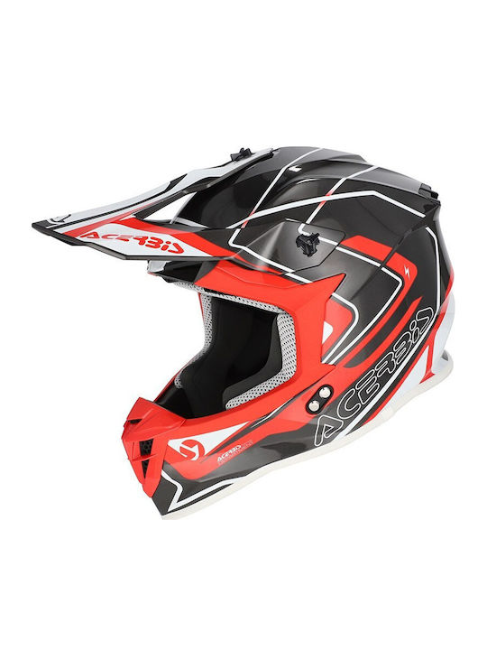 Acerbis Mx Linear Grey/Red Κράνος Μηχανής Motoc...