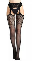 Roza 1780 Set Sexy Lenjerie Jartiere Negre Plasă Roza 1780 Set Sexy Lenjerie Jartiere Negre Plasă