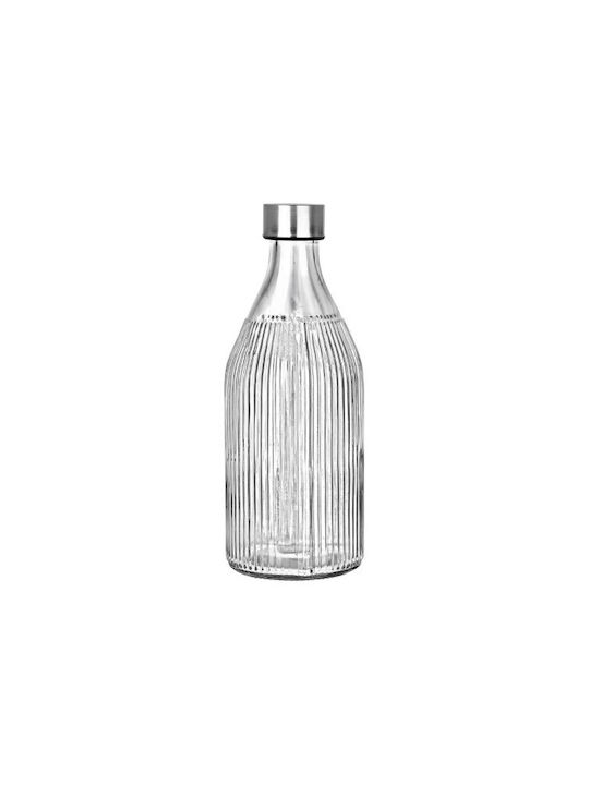 Glass Bottle 1000ml Stainless Steel Lid