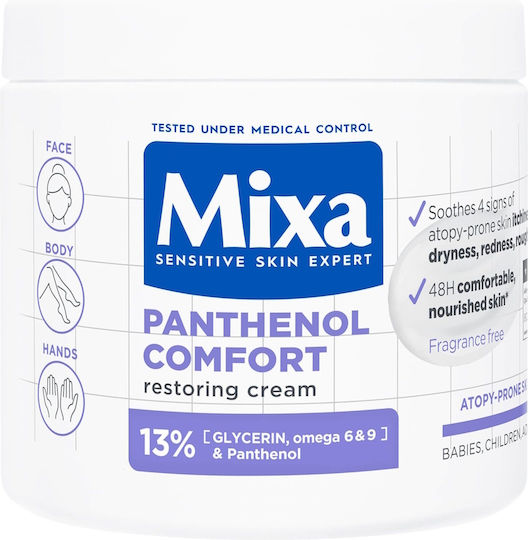 Mixa Panthenol Comfort Κρέμα για Ατοπική Δερματίτιδα 400ml