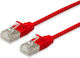 Equip F/FTP Cat.6a Gigabit Network Cable Ethernet 0.15m Red