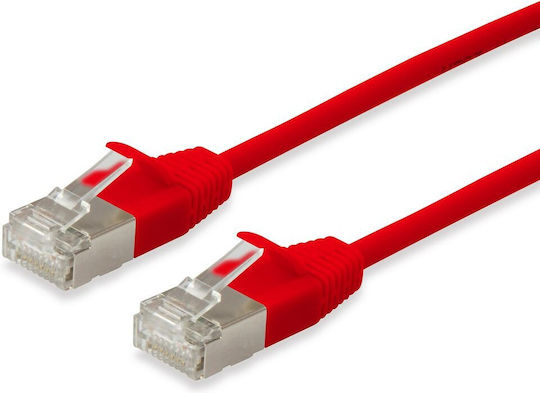 Equip F/FTP Cat.6a Gigabit Network Cable Ethernet 1.5m Red