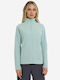 Fleece Γυναικεία Ζακέτα με Φερμουάρ Blue