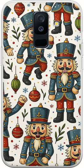 Празнични Приятели Nutcracker Samsung Galaxy A6 Plus 2018 Гъвкав TPU Прозрачен Силикон