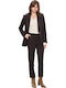 Passager Lung Blazer pentru femei Sacou Brown