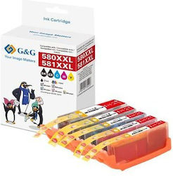 G&G Compatible Pack Canon PGI-580 CLI-581 Multiple (Color)