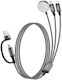 XO Geflochten USB zu Typ-C,TC-TC / Blitzschlag Kabel Schwarz 1.2m (249-0253)