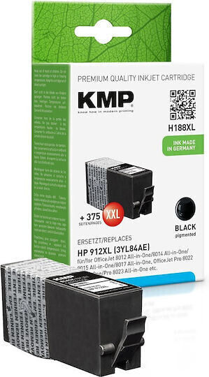 KMP Compatible Inkjet Printer Ink HP HP912XL 3YL84AE 950 Pages 35ml Black 1pcs