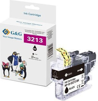 G&G Compatible Inkjet Printer Ink Brother LC-3213BK 400 Pages Multiple (Color) 1pcs