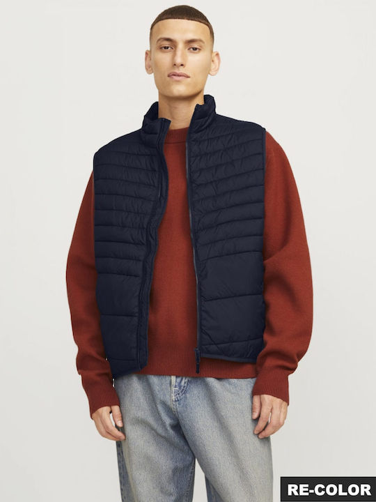 Jack & Jones Безръкавно Зимно Мъжко Яке Синьо