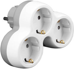 Commel T-Shaped Wall Plug 3 Sockets