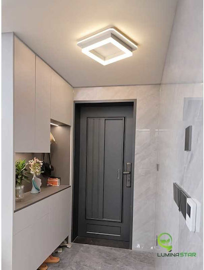 Lightplanet Πλαφονιέρα Οροφής Λευκή με Ενσωματωμένο LED