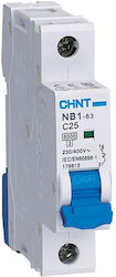 Chint Automatischer Leistungsschalter Schiene Monopolar 6ka 230v
