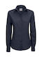 Langärmeliges Hemd B & C Smart Lsl Damen Marineblau