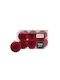 Velvet Burgundy Velvet Balls Set 6 Pieces D6cm
