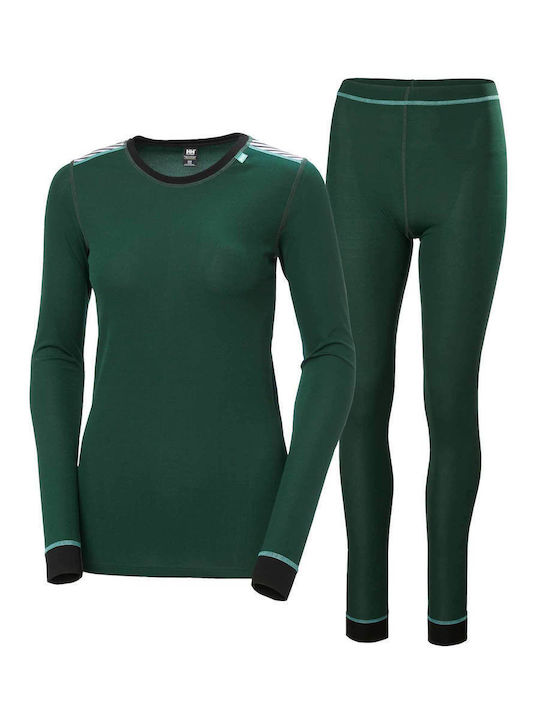 Helly Hansen Dry 2 Γυναικείο Σετ Ισοθερμικών Πράσινο