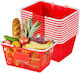 Vevor Shopping Basket Red