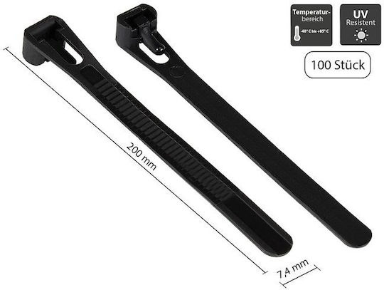 Good Connections Plastic Cable Ties 100pcs KAB-R20S74