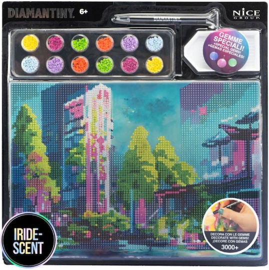 Nice Diamantiny Level Up Creative Mosaic Game Set City Night Multicolored Diamonds 96312 6+ Years