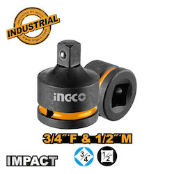 Ingco HIAD3412 Adapter Für Steckdosen & Bits mit Antriebsgröße 3/4'' und Adapter Ausgang 1/2''