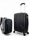 Playful Bags Hard Black Suitcases With 4 Wheels
