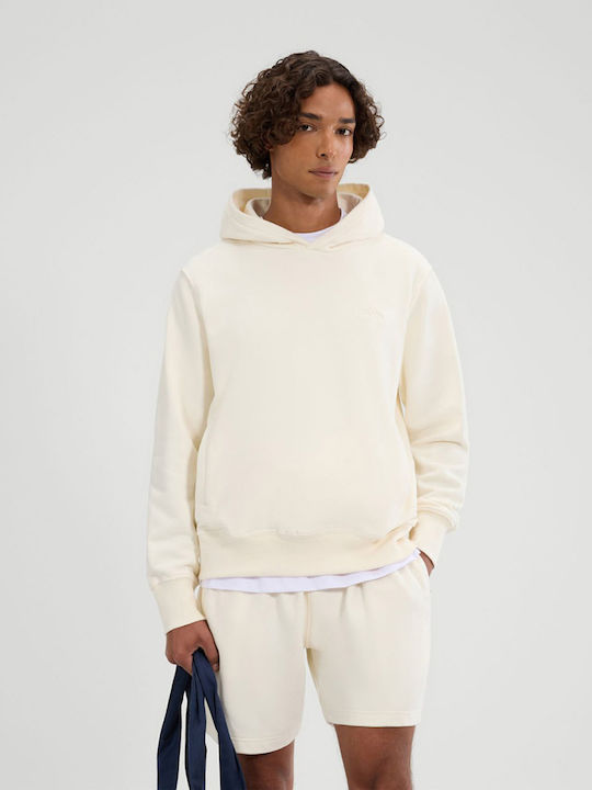Oh Hoody Ecru Men's Sweatshirt with Hood