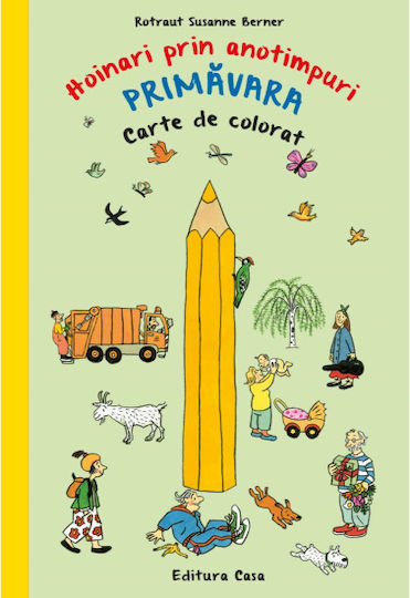 Coloring Book Wanderers Through Seasons Spring Rotraut Susanne Berner