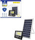 Lamp Στεγανός Ηλιακός Προβολέας LED 200W Ψυχρό Λευκό 6500K με Τηλεχειριστήριο IP66