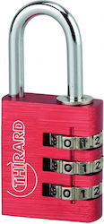 Thirard Padlock Brass Combination 30mm Red 1pcs