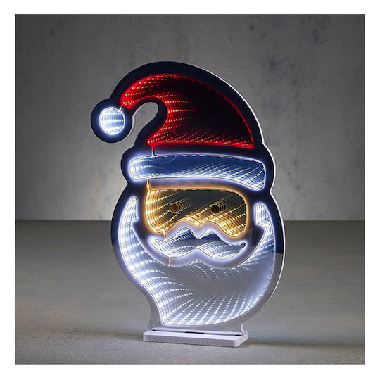 Luminat Decorativ Moș Crăciun Electrică Roșuς 30cm.