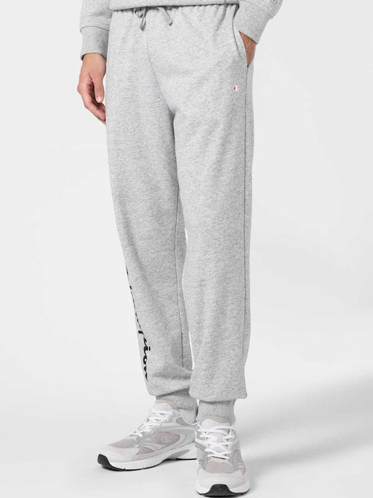Champion Παντελόνι Φόρμας με Λάστιχο Grey