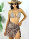 Γυναικεία Φούστα Παραλίας Beige Leopard