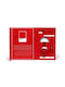 Lexon Bluetooth Dekorative Lampe Rot