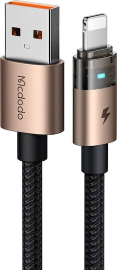 Mcdodo Редовна USB-A към Lightning кабел 18W Златист 1.2м (CA-6911)