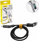 Andowl LED USB-C to Lightning Cable 100W Μαύρο ...