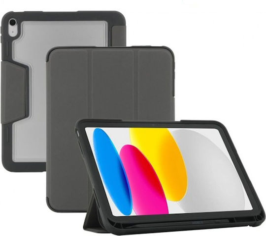 Mobilis Flip Cover Ανθεκτική με Πληκτρολόγιο Γκρι (iPad 11" 2025, iPad 10.9)