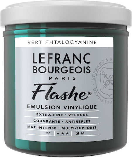 Lefranc & Bourgeois 125ml Flashe Acrylic 598 Series 1 Phtalocyanine Green